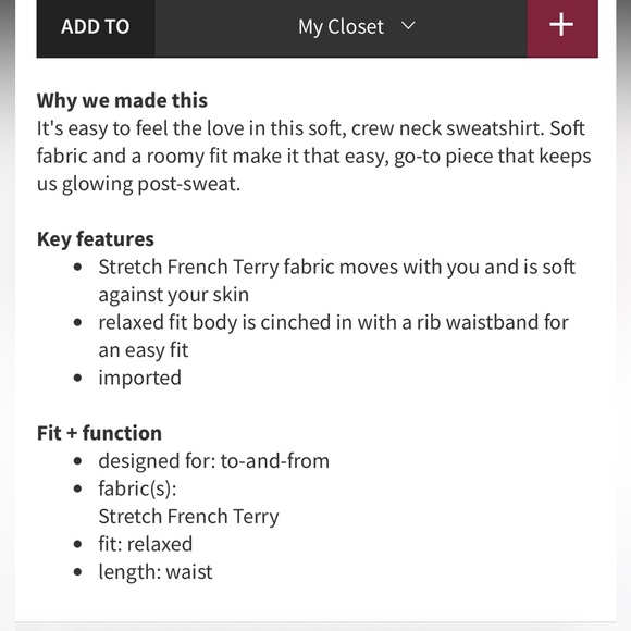 Lululemon Crew Love Pullover Heathered Bark Berry / Heathered Speckled Grey - Picture 5 of 13